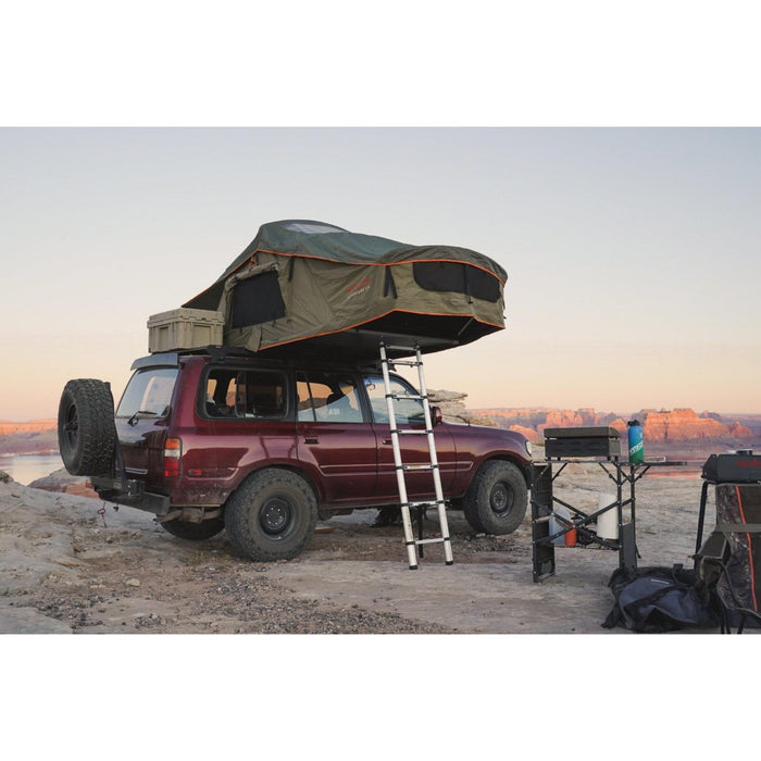 ROAM Adventure Vagabond Standard Forest Green/Hyper Orange Rooftop Tent with Annex