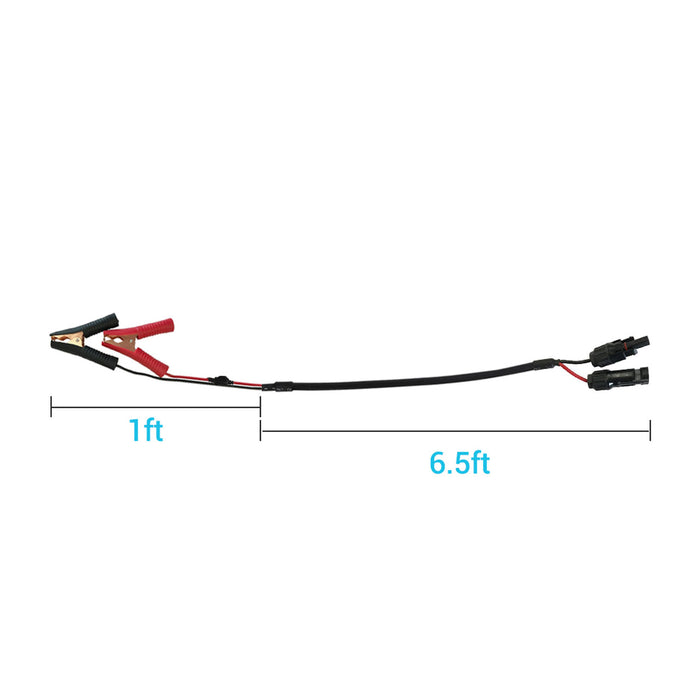 Renogy SOLAR CONNECTOR TO ALLIGATOR CLIPS 14 AWG CABLE