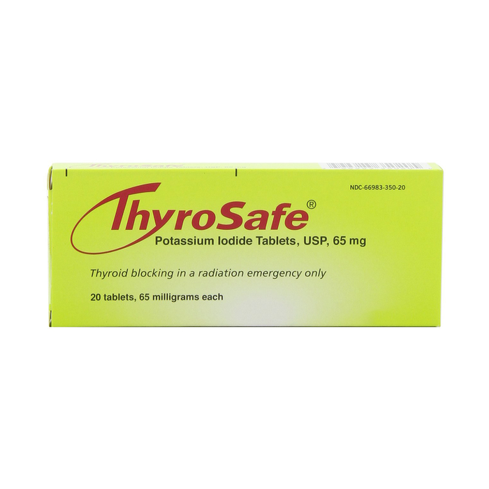 MIRA Safety FDA Approved Thyrosafe Potassium Iodide (KI) Tablets - Protects Against Radioactive Iodine