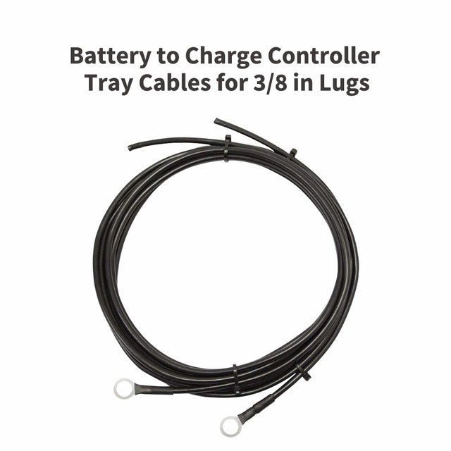 Renogy Battery to Charge Controller Tray Cables for 3/8 in Lugs