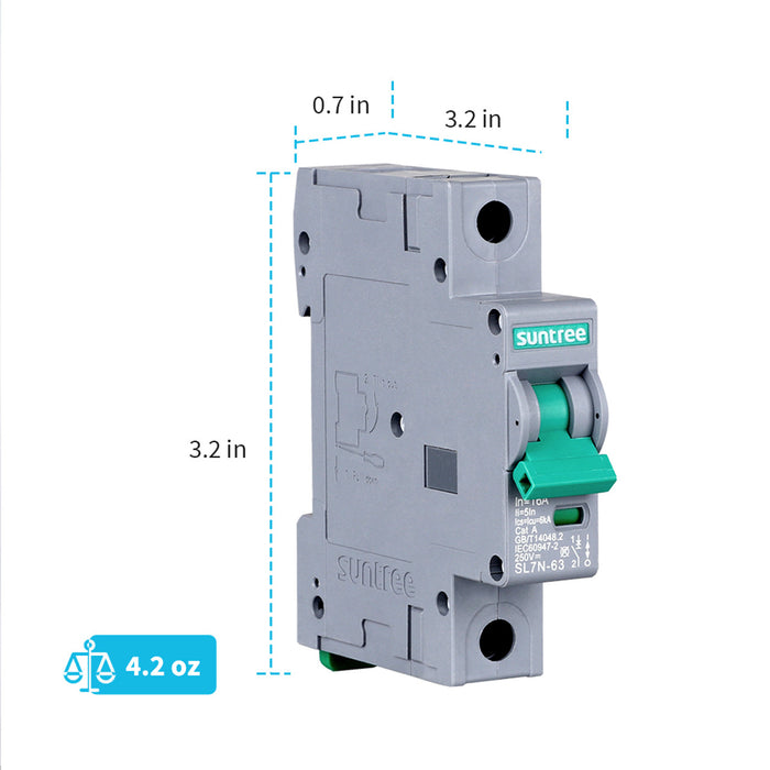 10A/16A/32A/50A/63A 1P DC Miniature Circuit Breaker