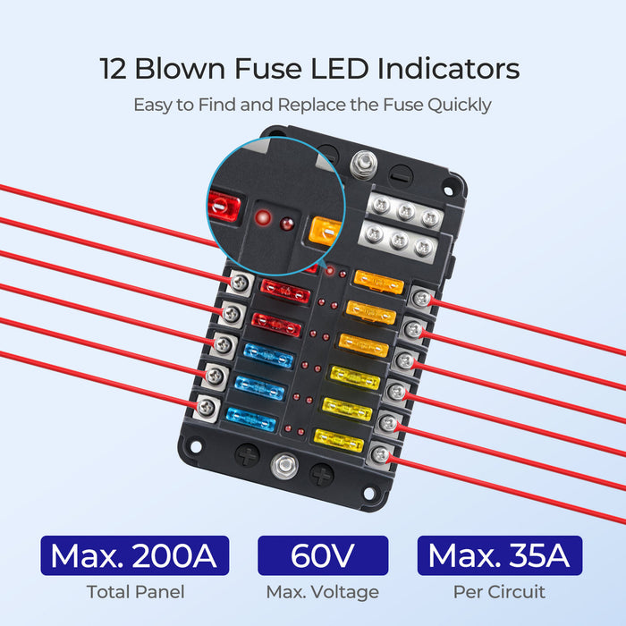 Renogy 12 Way Fuse Box