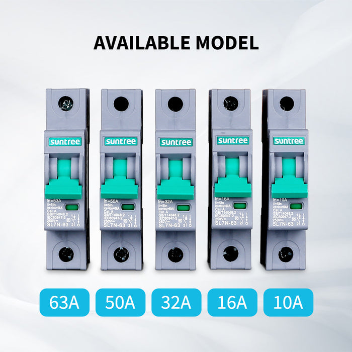 10A/16A/32A/50A/63A 1P DC Miniature Circuit Breaker