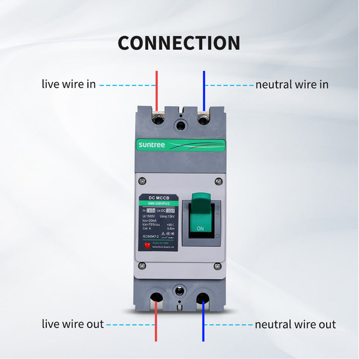 Renogy 160A 2P DC Molded Case Circuit Breaker