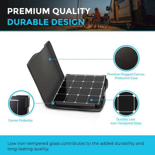 Renogy 100 Watt Eclipse Monocrystalline Solar Suitcase w/ Controller