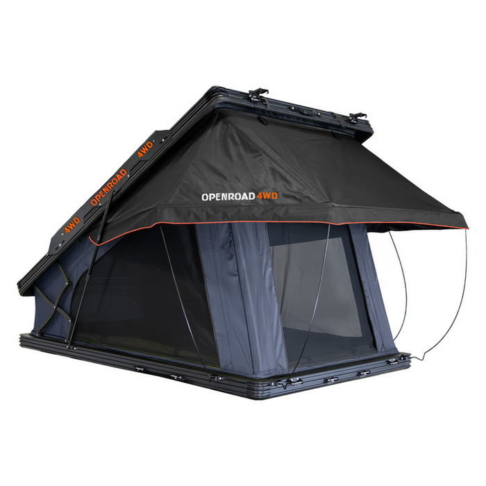 tent ok opende OPENROAD Aluminum Hard Shell Best Roof Top Tent-PeakRoof LT Series