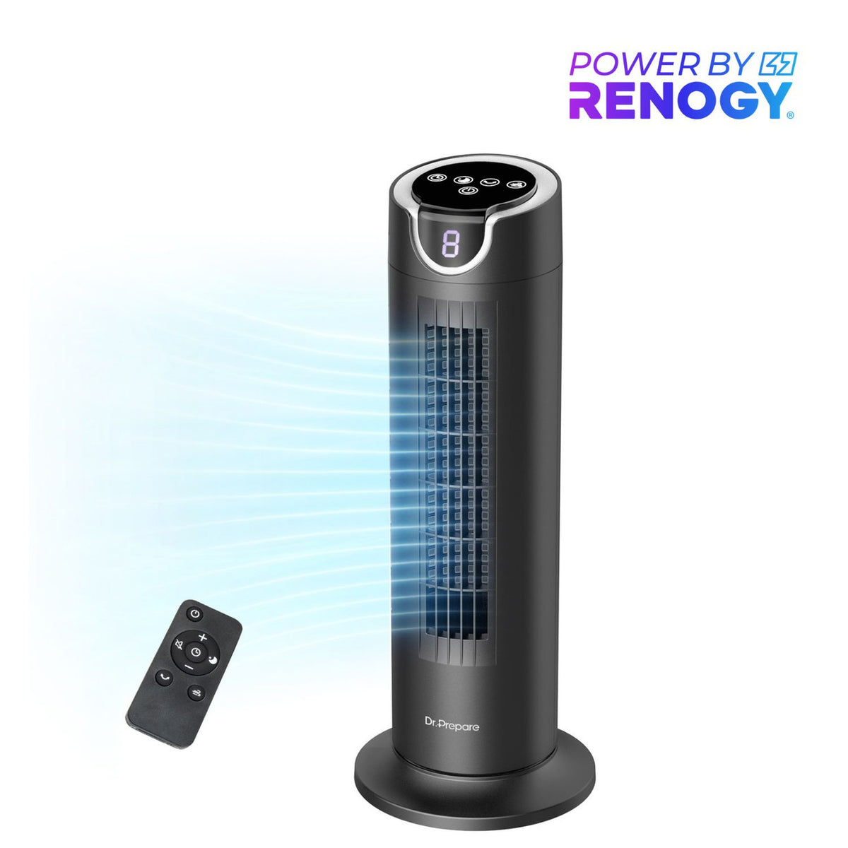 Fan Refy Renogy Dr.Prepare 16-inch Tower Fan with 12W DC Motor — Ironclad Sentry