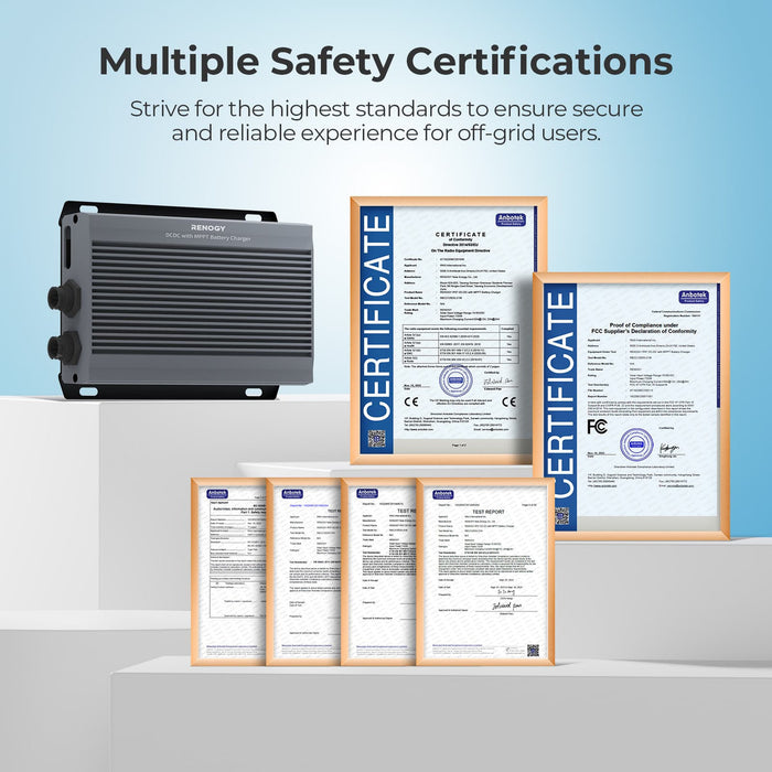 RENOGY 12V/24V IP67 50A DC-DC Battery Charger with MPPT with Renogy ONE Core