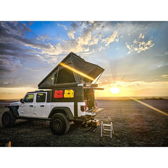 Dirtbox Overland Canopy Camper – Modular Truck Camper Shell / Topper for Mid-Size & Full-Size Trucks (Tacoma, Rivian, Tundra, F-150, Quatermaster, Gladiator, Ram, Silverado)
