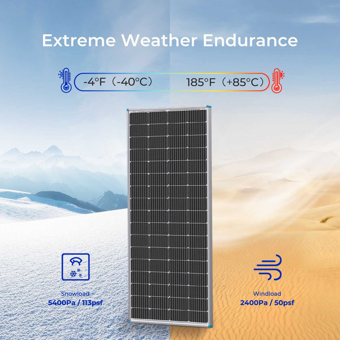 Renogy 200 Watt 12 Volt Monocrystalline Solar Panel with 40 Amp MPPT Charge Controller