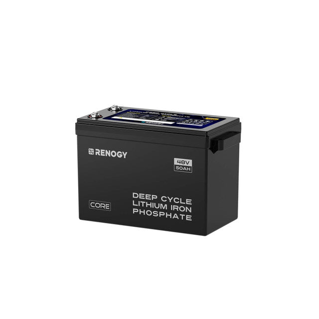 Renogy 48V 50Ah Smart Lithium Iron Phosphate Battery w/Self-heating ...