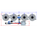 Alien Hydroponics V-SYSTEM 4 Pot 1 Row Kit