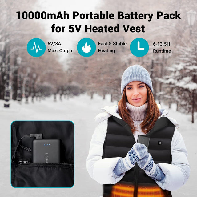 Renogy Dr. Prepare Portable Charger 10000mAh for Heated Vest/Jacket