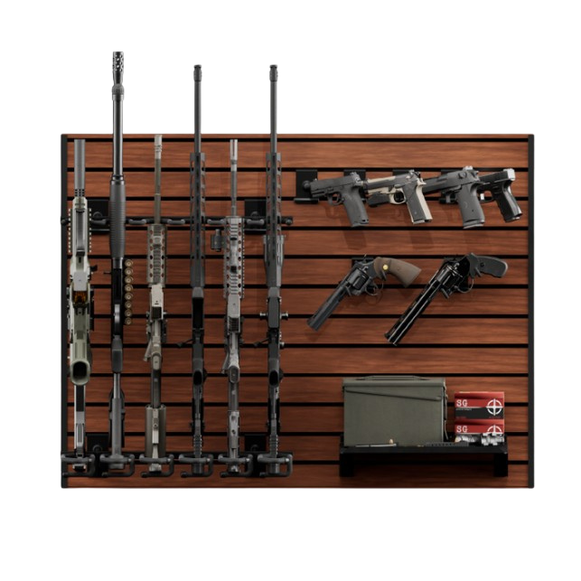 Hold Up Displays HD90 Gun Wall Bundle (6 Rifles and 6 Pistols)