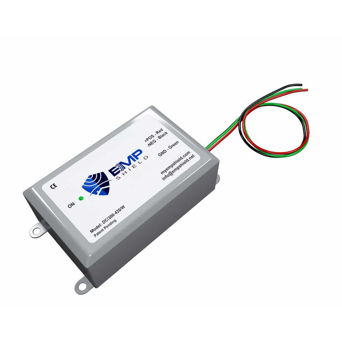 EMP Shield – Single DC 300-420 Volt Solar / Wind EMP Protection (DC-300-420-W)