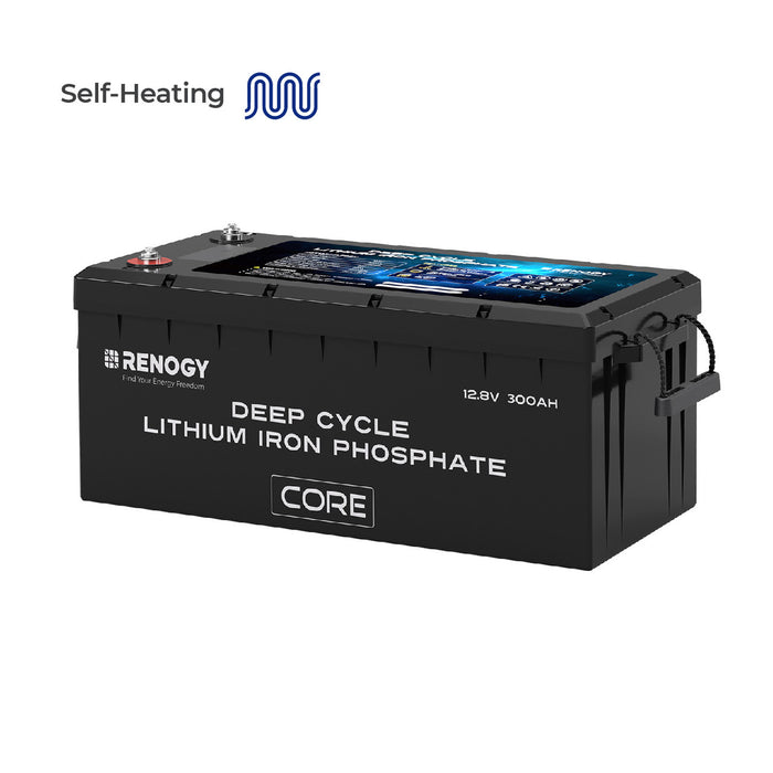 Renogy 12V 300Ah Core Series Deep Cycle Lithium Iron Phosphate Battery w/Self-Heating