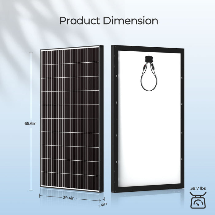 Renogy 2pcs 320 Watt Monocrystalline Solar Panel