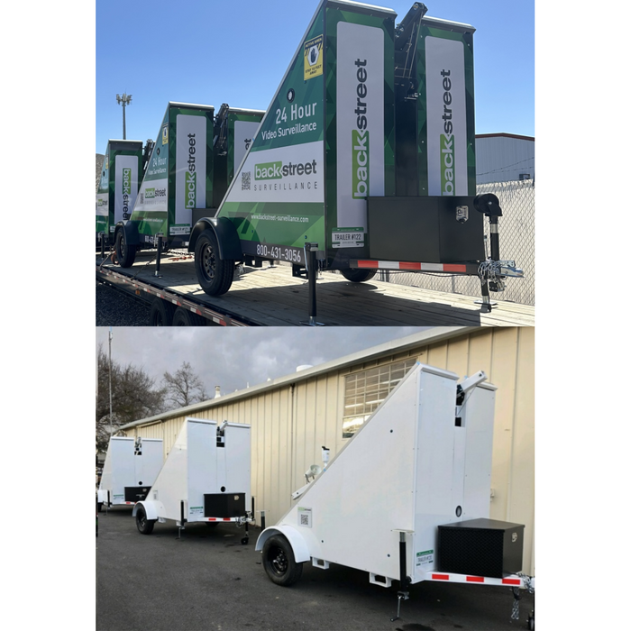 BackStreet Surveillance Sentry-Pro (3) Trailer Mobile Surveillance Fleet