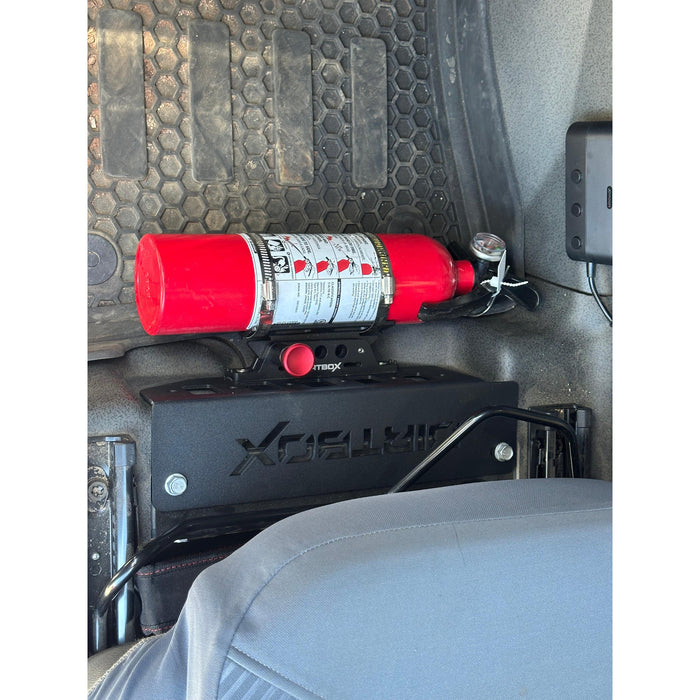 Dirtbox Overland INEOS Grenadier & Quartermaster Under-Seat Quick-Release Fire Extinguisher Mount