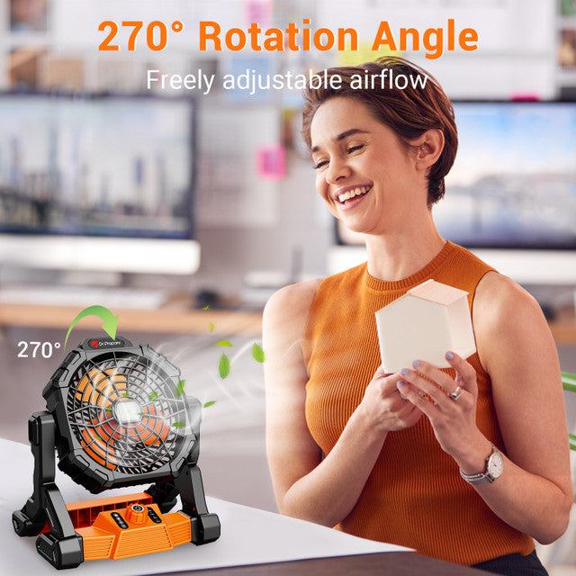 Renogy Dr.Prepare X25 Portable Camping Fan with LED Light