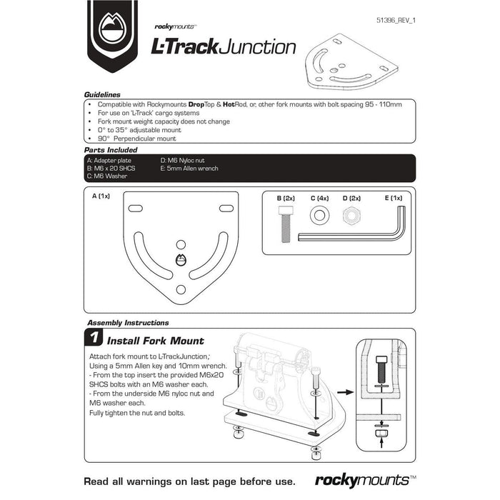 RockyMounts L-Track Junction