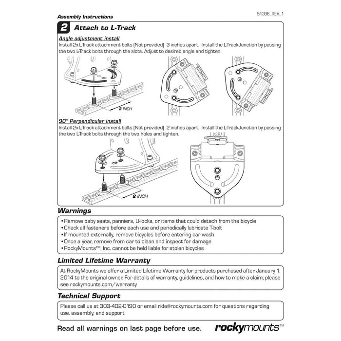 RockyMounts L-Track Junction