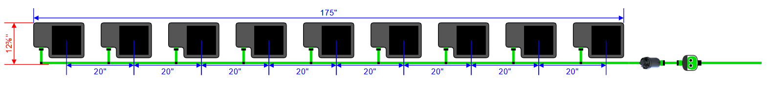 Alien Hydroponics EasyFeed 9 Pot 1 Row Kit