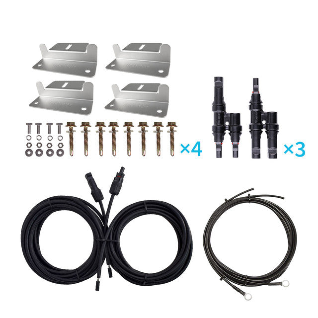 Renogy Accessories and Cables Kit for 100/200/400 W modul