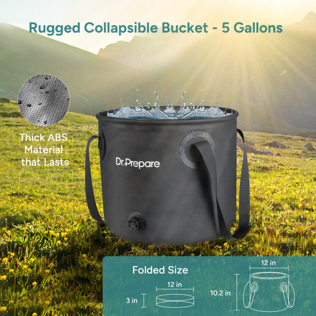 Renogy Dr. Prepare 5 Gallons Portable Camping Shower Kit with Pump