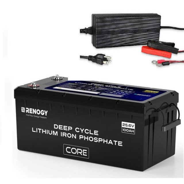 Renogy 24V 100Ah Core Series Deep Cycle Lithium Iron Phosphate Battery