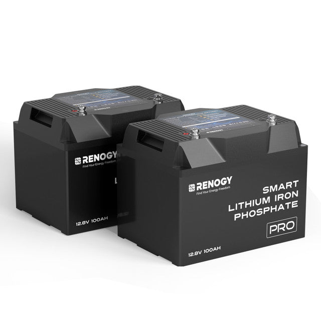 Renogy Product Video 12V 100Ah Pro Smart Lithium Iron Phosphate Battery w/Bluetooth & Self-heating Function