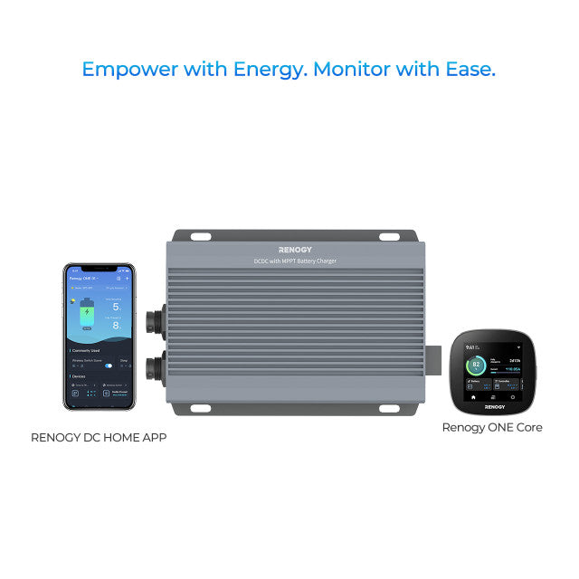 RENOGY 12V/24V IP67 50A DC-DC Battery Charger with MPPT