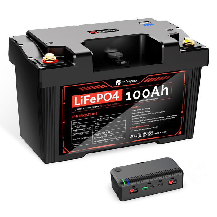 Renogy Dr.Prepare 2-in-1 PowerMax LiFePO4 Battery and Portable DC Power Station