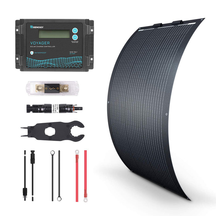 100W Flexible Solar Panel Marine Kit