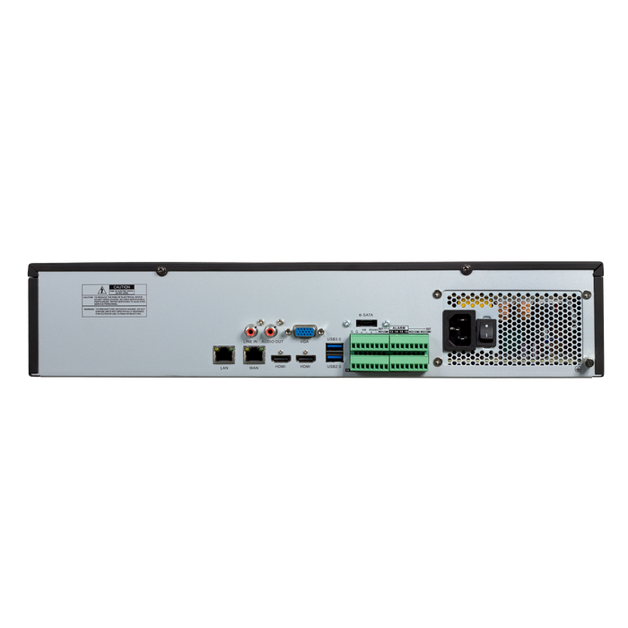 BackStreet Surveillance (PRO64NVR) 4K NDAA Certified 64 IP Video Channel NVR