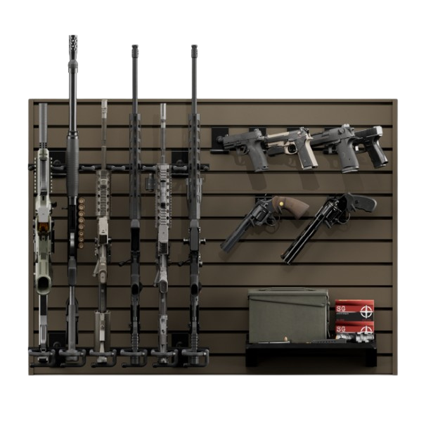 Hold Up Displays HD90 Gun Wall Bundle (6 Rifles and 6 Pistols)