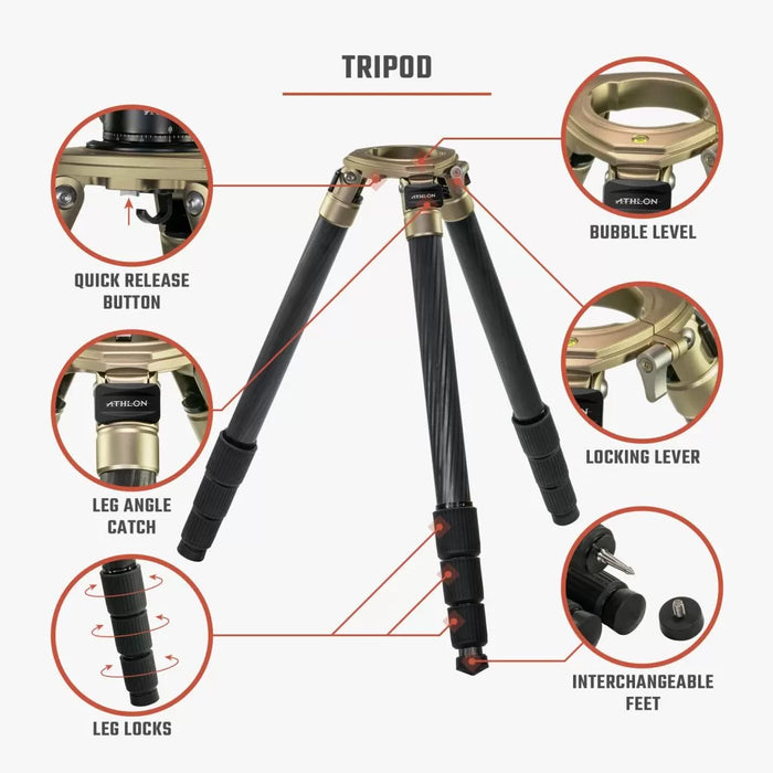 Athlon Optics Midas CF40 Tripod