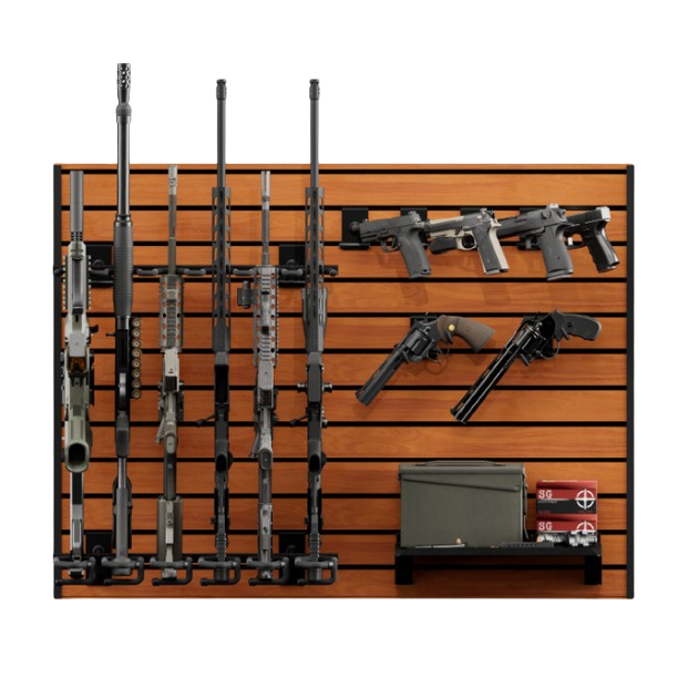 Hold Up Displays HD90 Gun Wall Bundle (6 Rifles and 6 Pistols)
