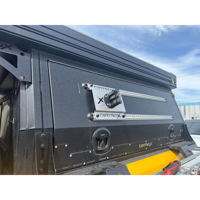 Dirtbox Overland RotopaX Fuel & Water Mount for Canopy Camper & Truck Topper