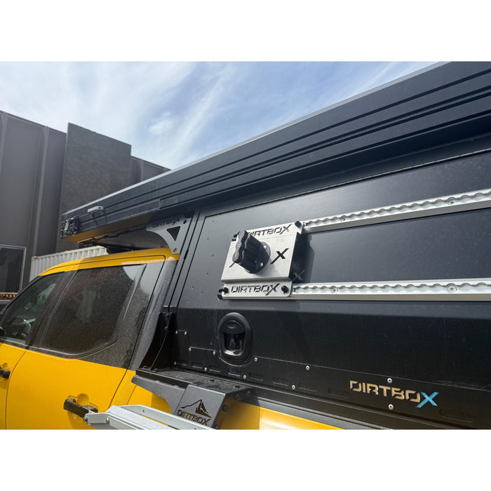 Dirtbox Overland RotopaX Fuel & Water Mount for Canopy Camper & Truck Topper