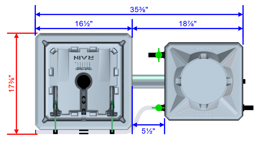 Alien Hydroponics RAIN 1 Pot Kit