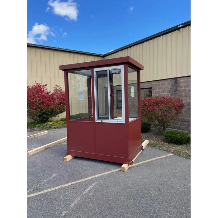 Austin Mohawk 4 x 6 Guard Booth / Parking Booth Red
