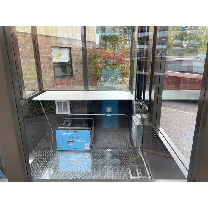 Austin Mohawk 6 x 8 Guard Booth / Parking Booth Bronze With AC