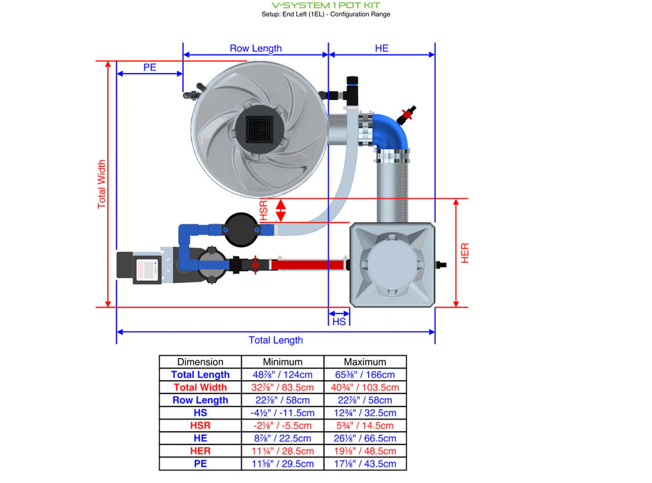 Alien Hydroponics V-SYSTEM 1 Pot Kit