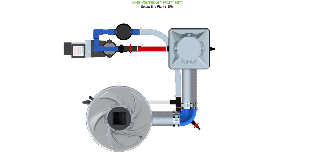 Alien Hydroponics V-SYSTEM 1 Pot Kit