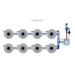 Alien Hydroponics V-SYSTEM 8 Pot 2 Row Kit