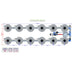 Alien Hydroponics V-SYSTEM 12 Pot 2 Row Kit