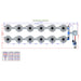 Alien Hydroponics V-SYSTEM 12 Pot 2 Row Kit