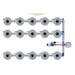 Alien Hydroponics V-SYSTEM 15 Pot 3 Row Kit