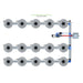 Alien Hydroponics V-SYSTEM 15 Pot 3 Row Kit